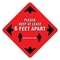 Signmission Please Keep At Least 6 Ft Non-Slip Floor Graphic, 16" x 16", FD-X-16-99997 FD-X-16-99997 - alternate 1
